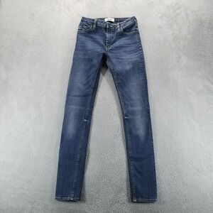 Acne Studios Jeans Womens 26 Blue Skinny Flex S Fresh Mid Rise Stretch Dark Wash